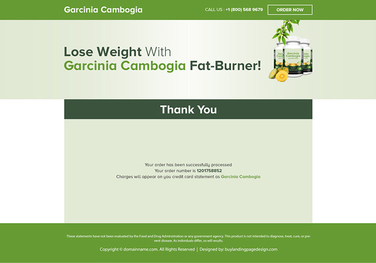 pure asian garcinia cambogia product selling landing page