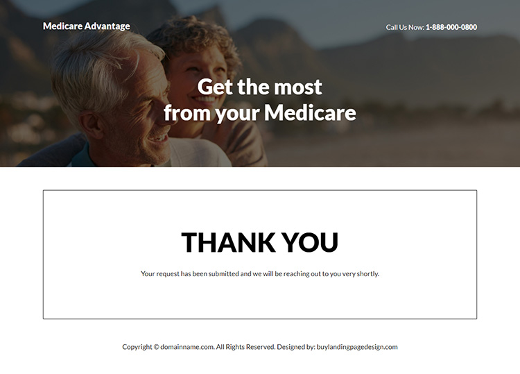 best medicare advantage responsive landing page design