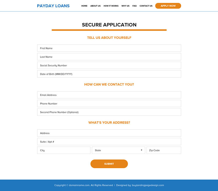 best payday loans online application website design