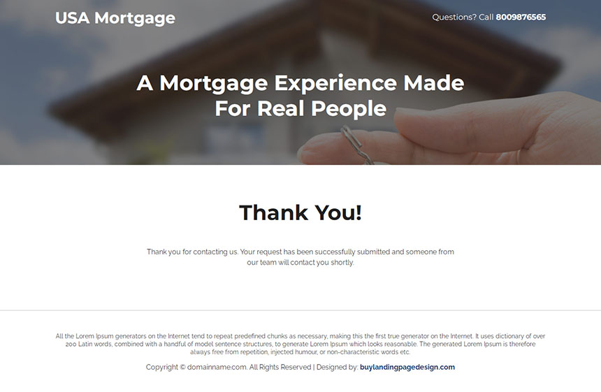 best mortgage brokers lead capture responsive landing page