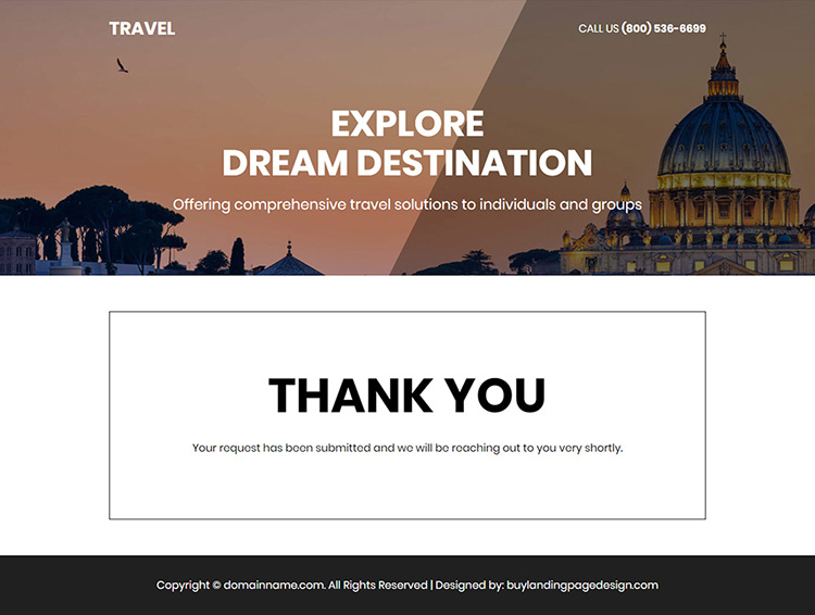 perfect holiday tour package booking responsive landing page design