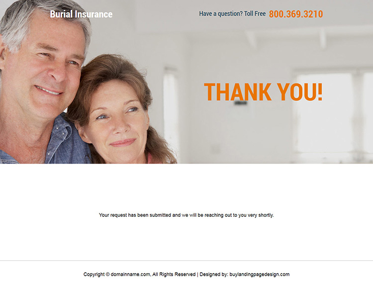 burial and final expense insurance responsive landing page