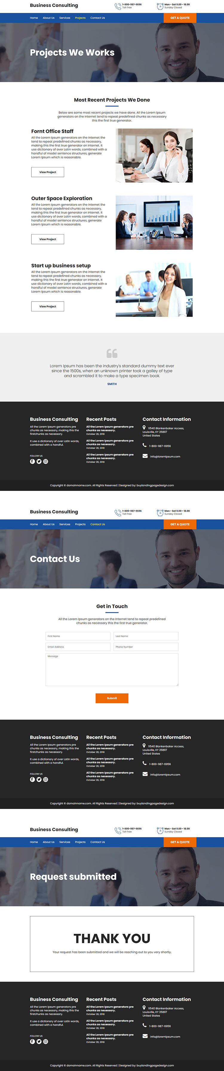 business consulting responsive website design