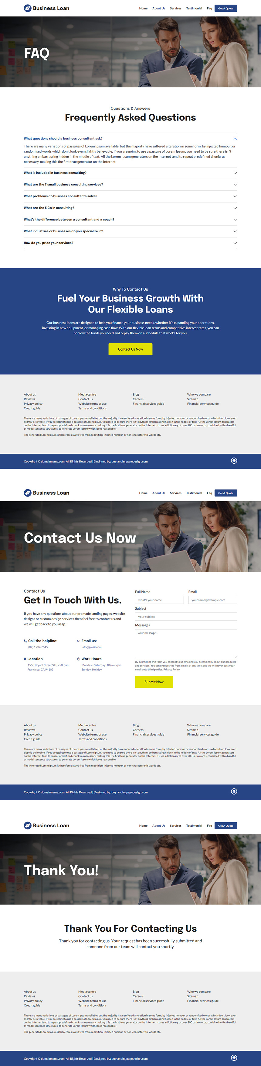 afforable business loans responsive website design