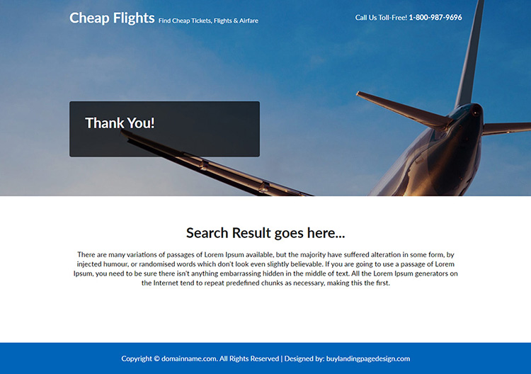 best deals for flight booking responsive landing page