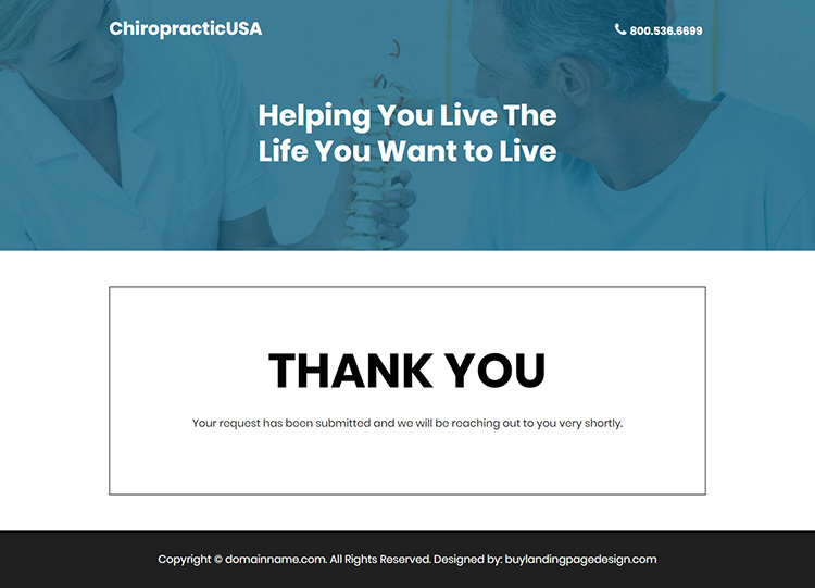 chiropractic care appointment booking responsive landing page