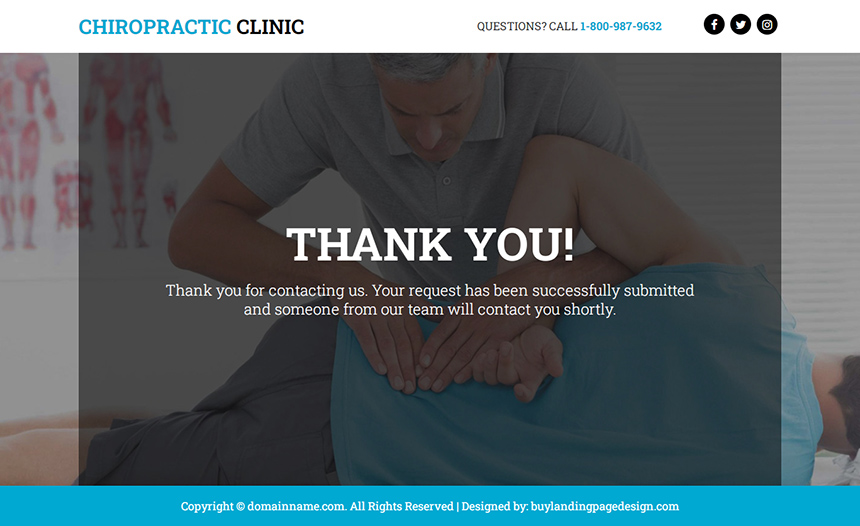 chiropractic clinic responsive funnel design