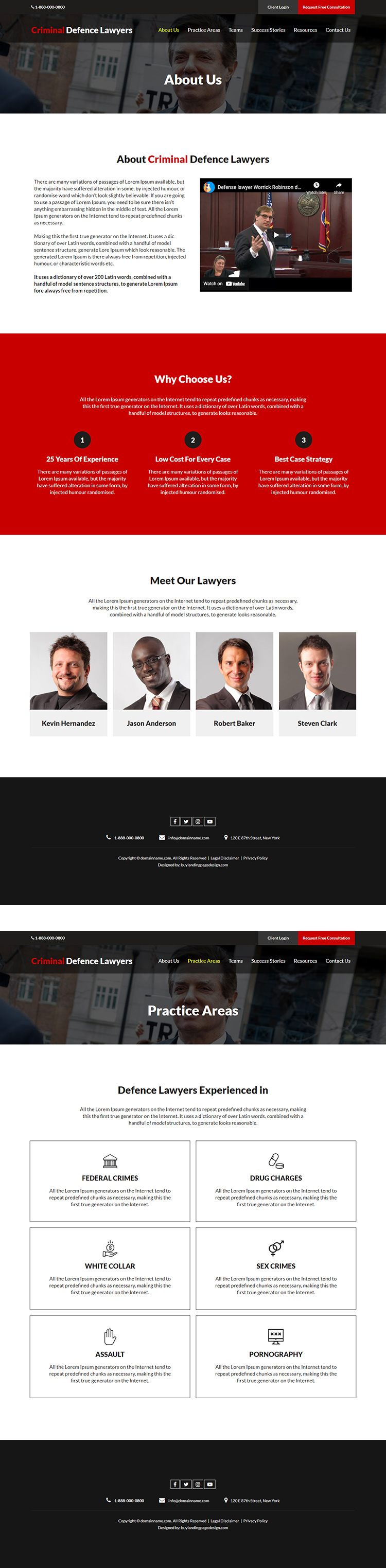 criminal defence lawyer responsive website design