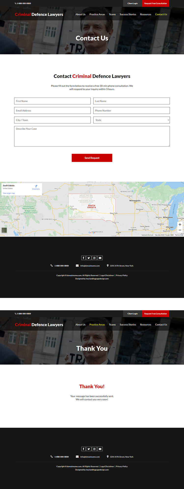 criminal defence lawyer responsive website design