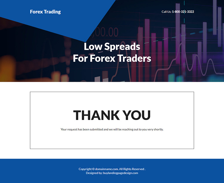 forex traders responsive landing page design