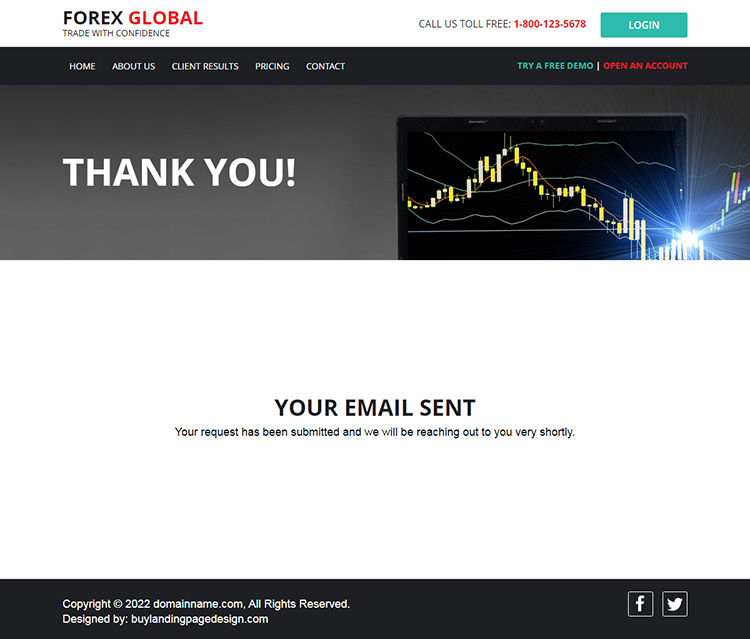 responsive forex trading website design template