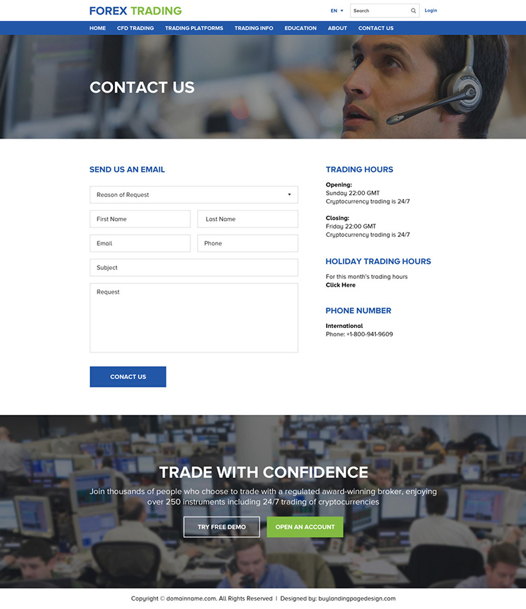 Forex website template free