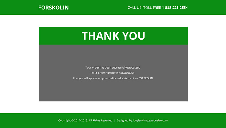 forskolin weight loss product selling landing page