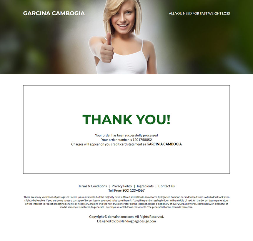 garcinia cambogia extracts responsive landing page