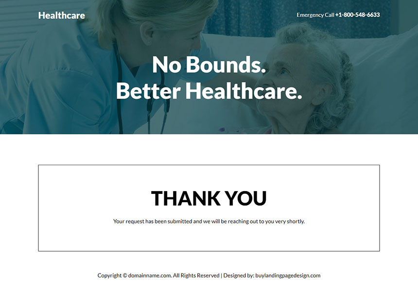 healthcare service online appointment booking responsive landing page