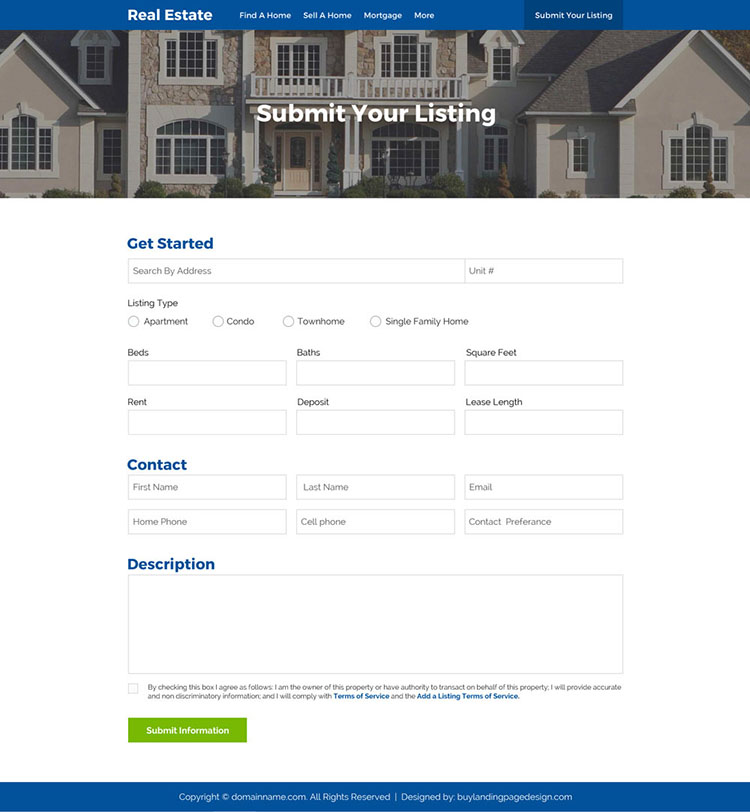 real estate foreclosure and listings responsive website design
