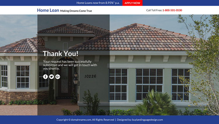 home loan marketing sales funnel responsive landing page