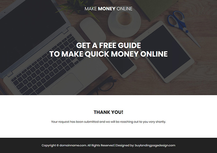 make money online free guide video landing page