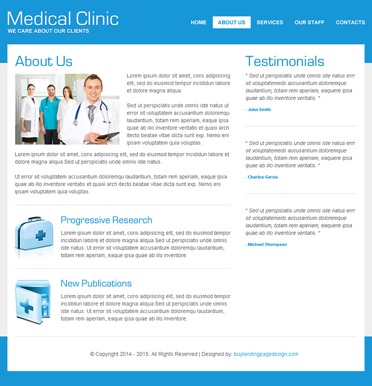 converting html website template for medical services
