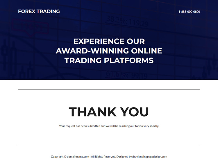 online forex trading platform responsive landing page