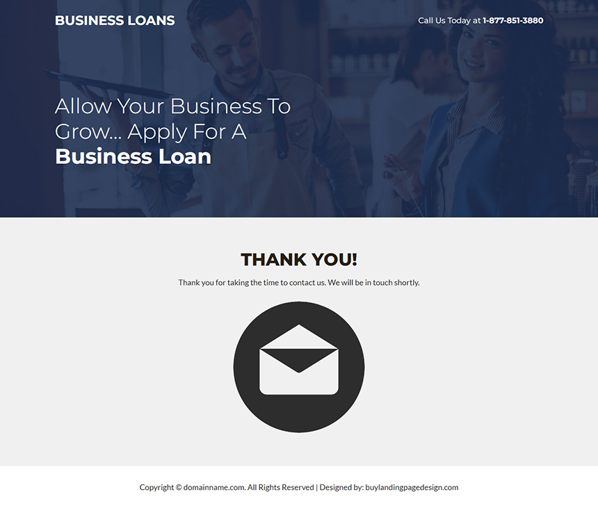 quick business funding responsive landing page