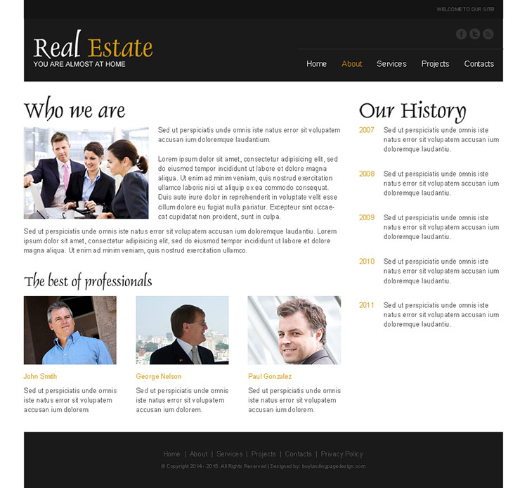real estate converting html website template to boost your conversion rates
