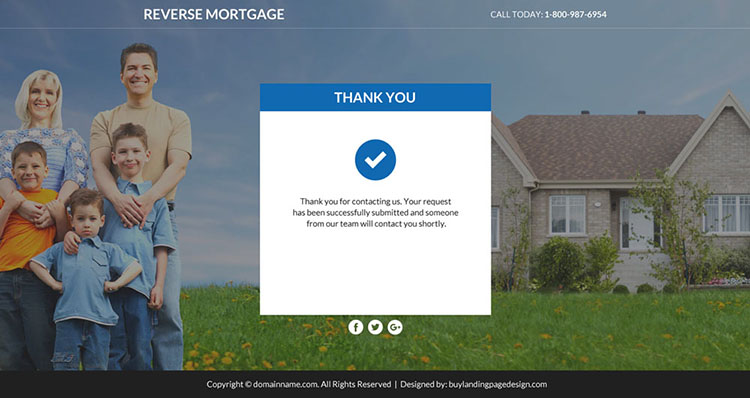 reverse mortgage leads responsive funnel page design