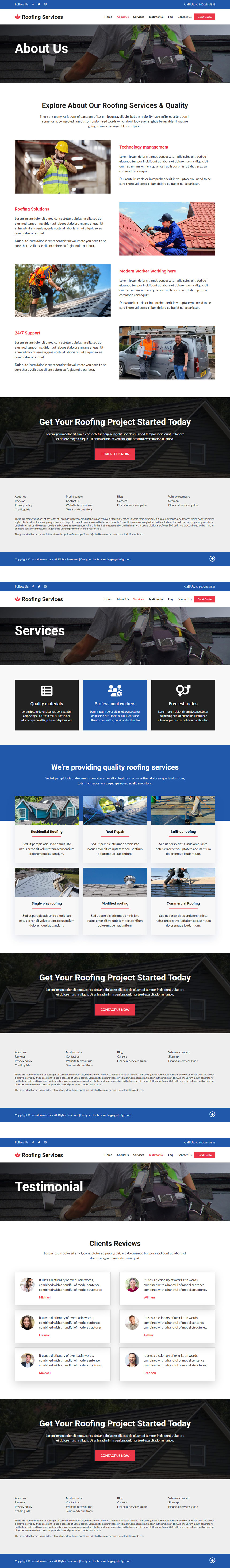 roofing experts responsive website design