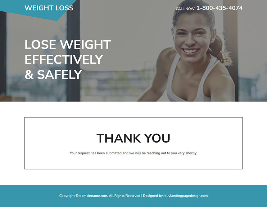 amazing weight loss program responsive landing page