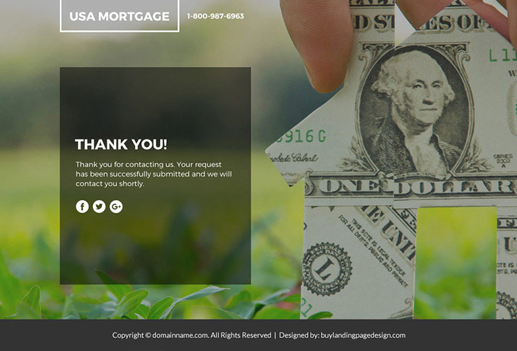lowest mortgage rates lead funnel responsive landing page design